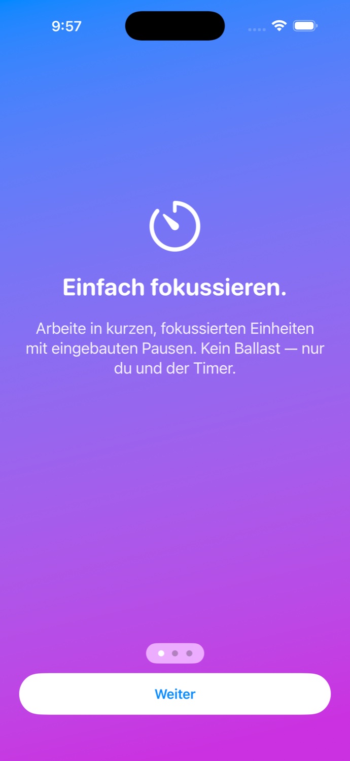 SimpliFocus — Einfach fokussieren.