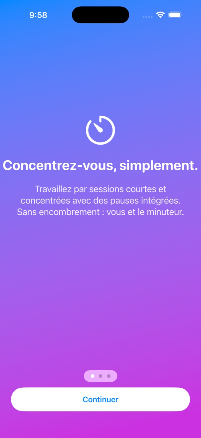SimpliFocus — Concentrez-vous, simplement.