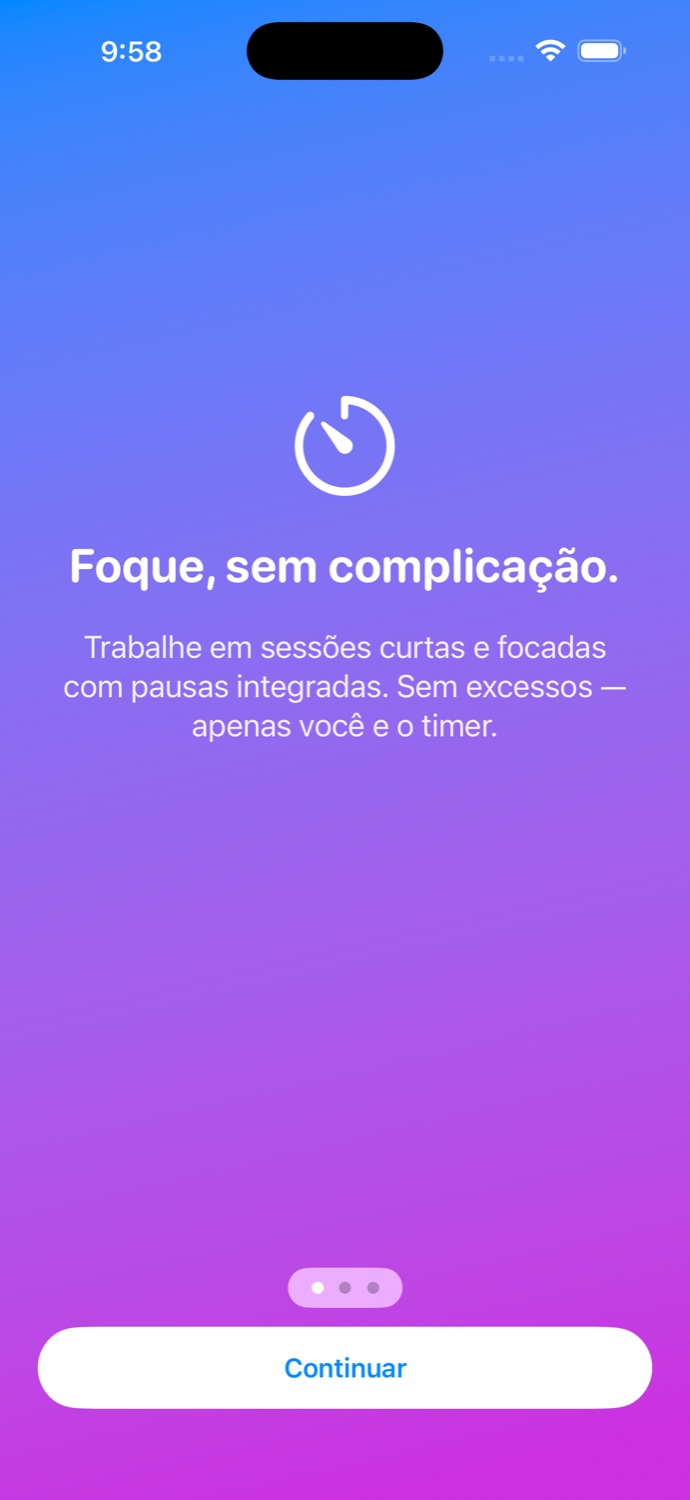 SimpliFocus — Foque, sem complicação.